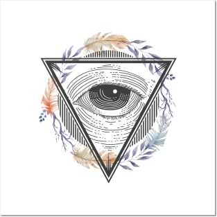 Eye Boho 3 T-Shirt Posters and Art